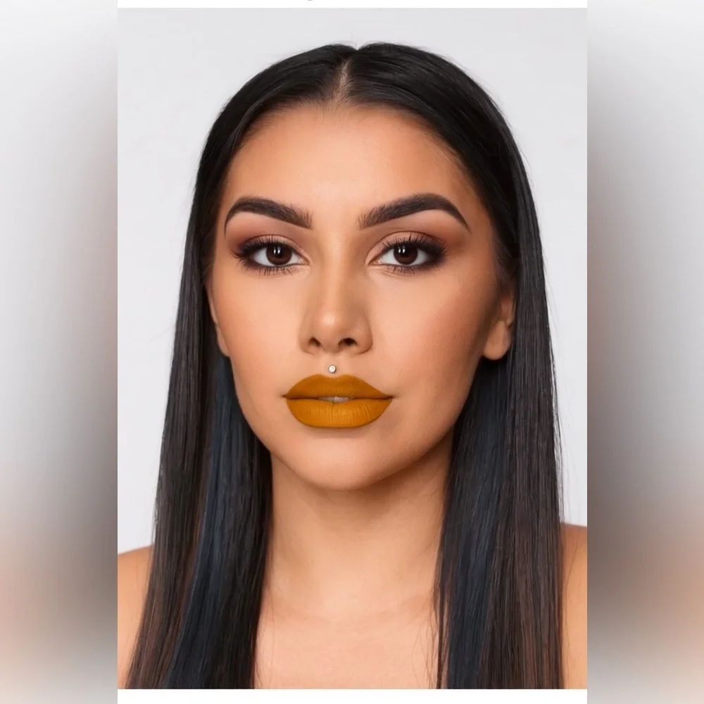 NIB Jeffree Star Velvet Trap Extending the Olive Branch Lipstick Mustard color
